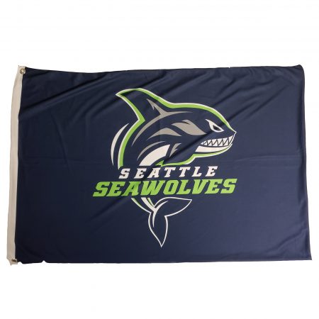 Seattle Seawolves Logo Flag